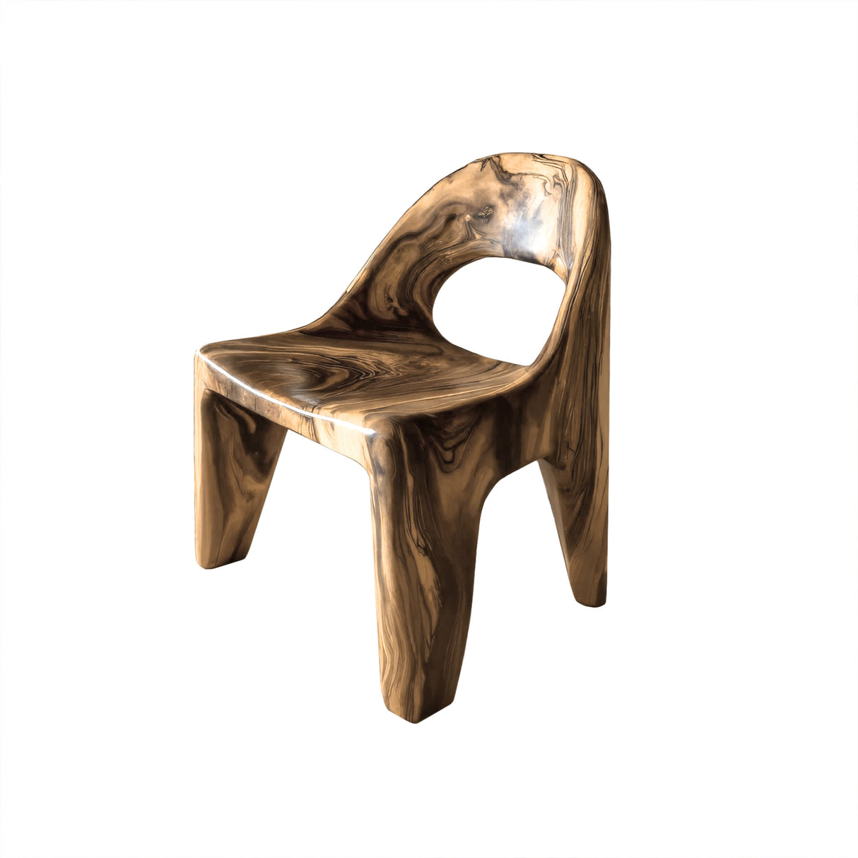 Kaelin Root Solid Wood Dining Chair Natural Oak - Timberustic Dining Chair