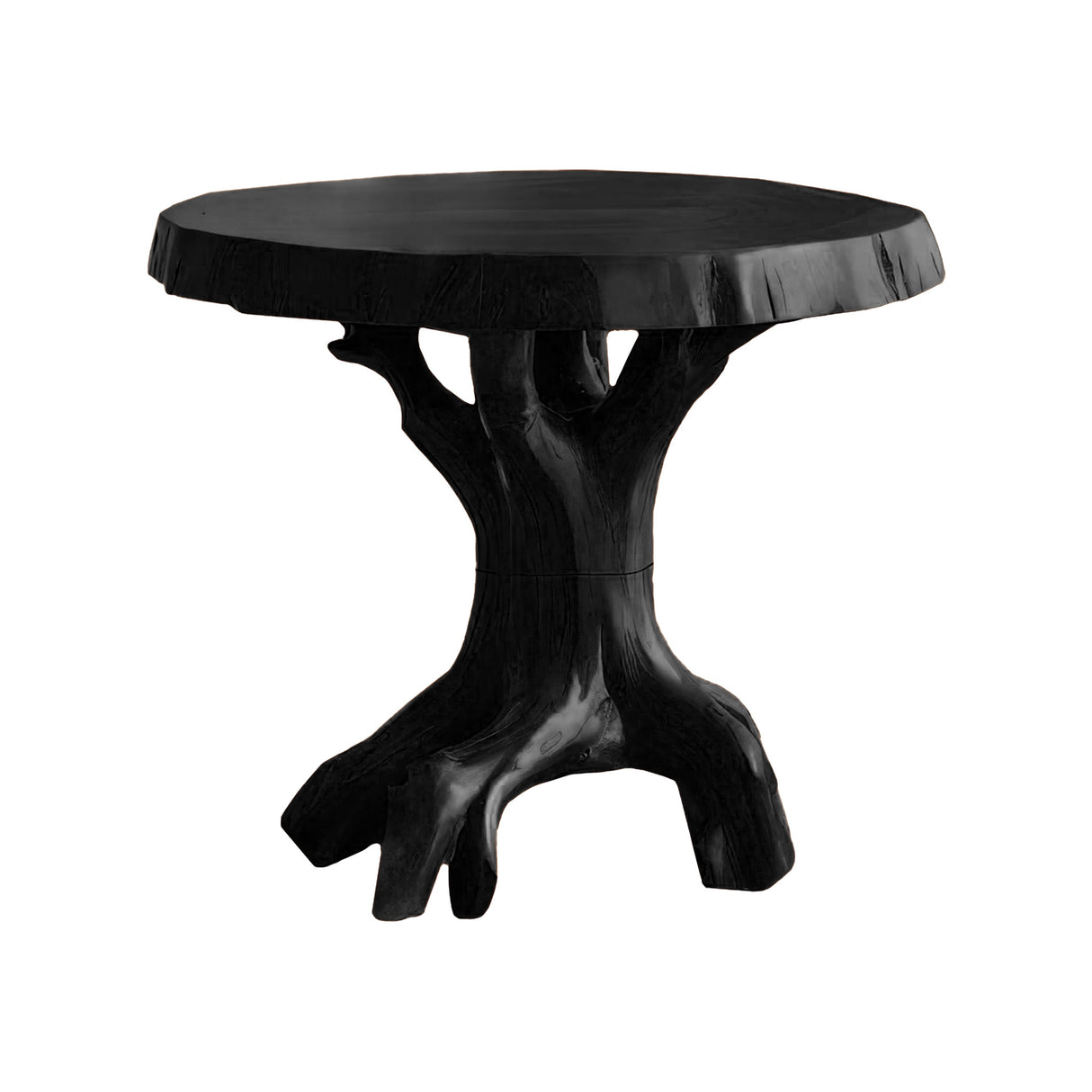 Kaelis Nature-Inspired Solid Wood Side Table Black - Timberustic Side Table
