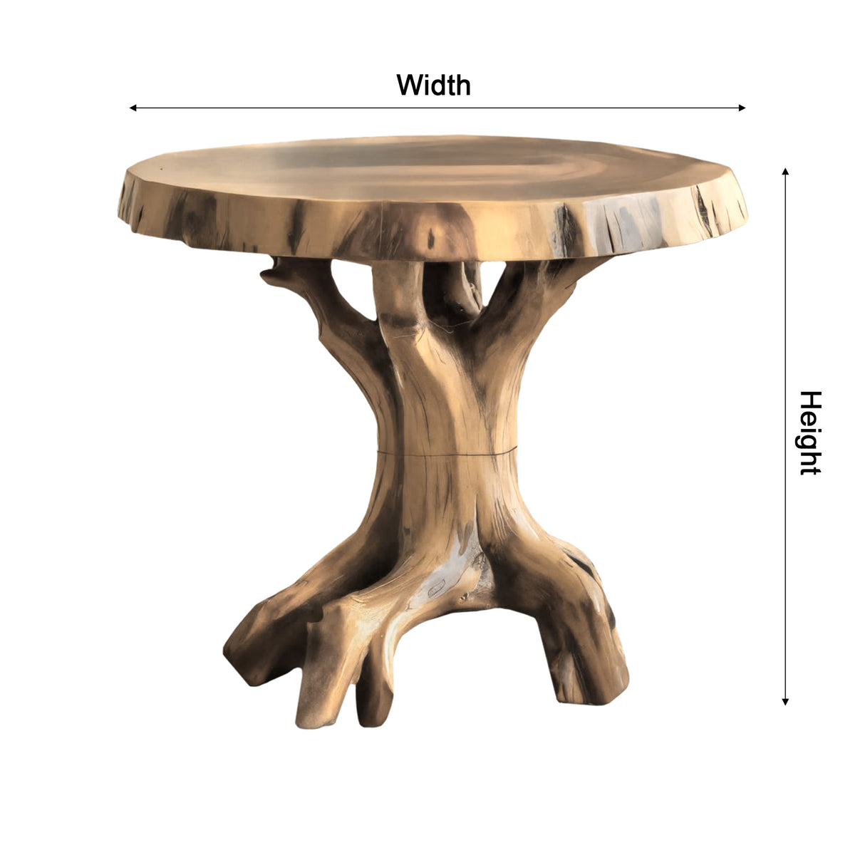 Kaelis Nature-Inspired Solid Wood Side Table - Timberustic Side Table