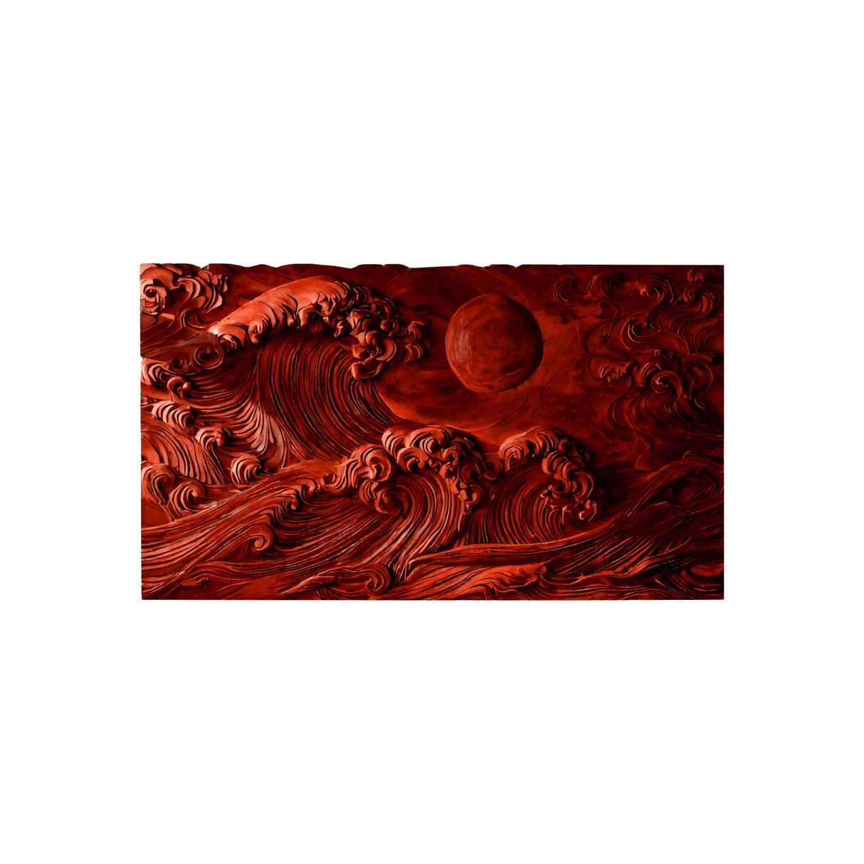 Kaelith Solid Wood Sculpted Wall Art Mahogany - Timberustic Wall Art