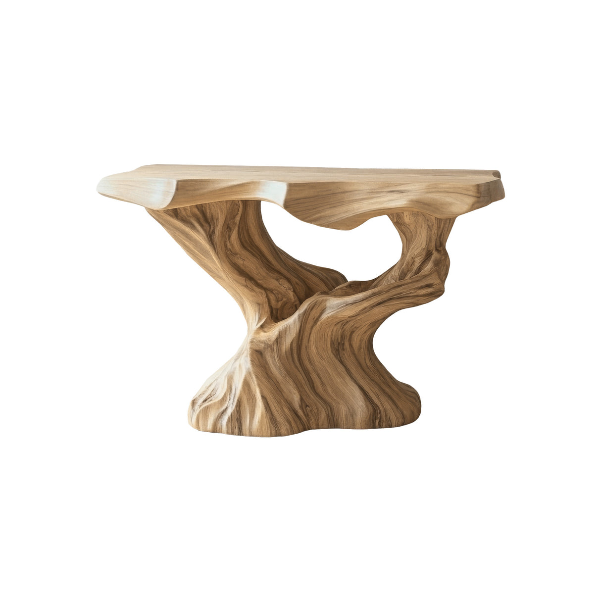 Kaelith Treeform Sculpted Solid Wood Freestanding Bathroom Vanity Natural Oak - Timberustic Freestanding Bathroom Vanity