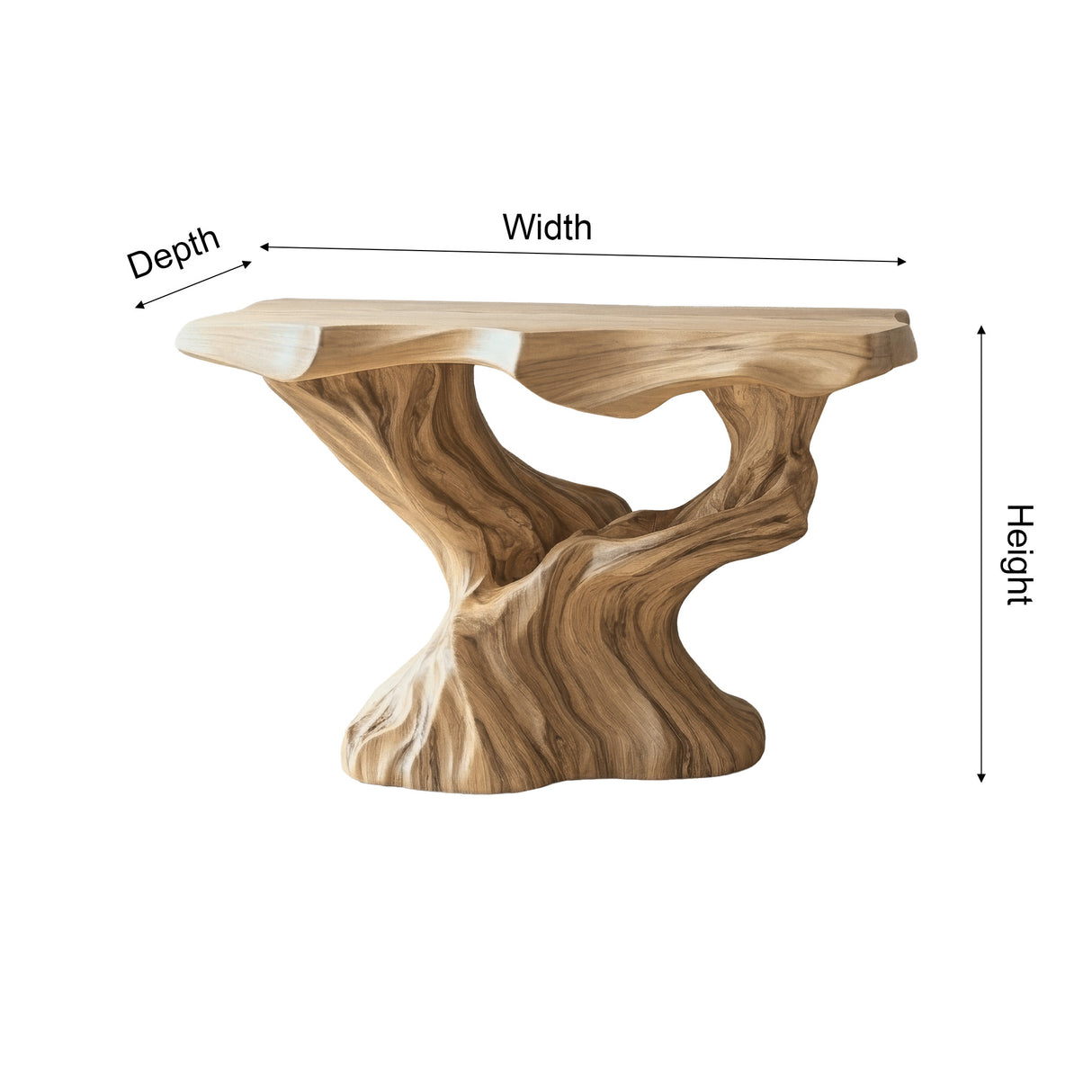 Kaelith Treeform Sculpted Solid Wood Freestanding Bathroom Vanity - Timberustic Freestanding Bathroom Vanity