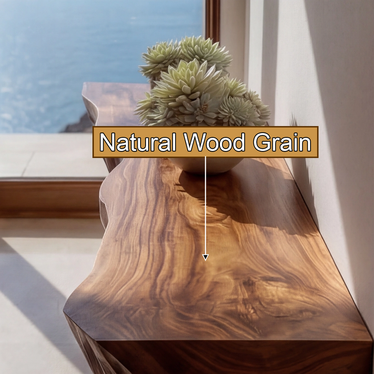 Kaelor Sculpted Solid Wood Mountain Floating Shelf - Timberustic Floating Shelf