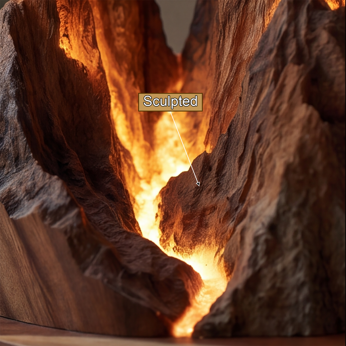Kaelspire Sculpted Mountain Table Lamp - Timberustic Table Lamp