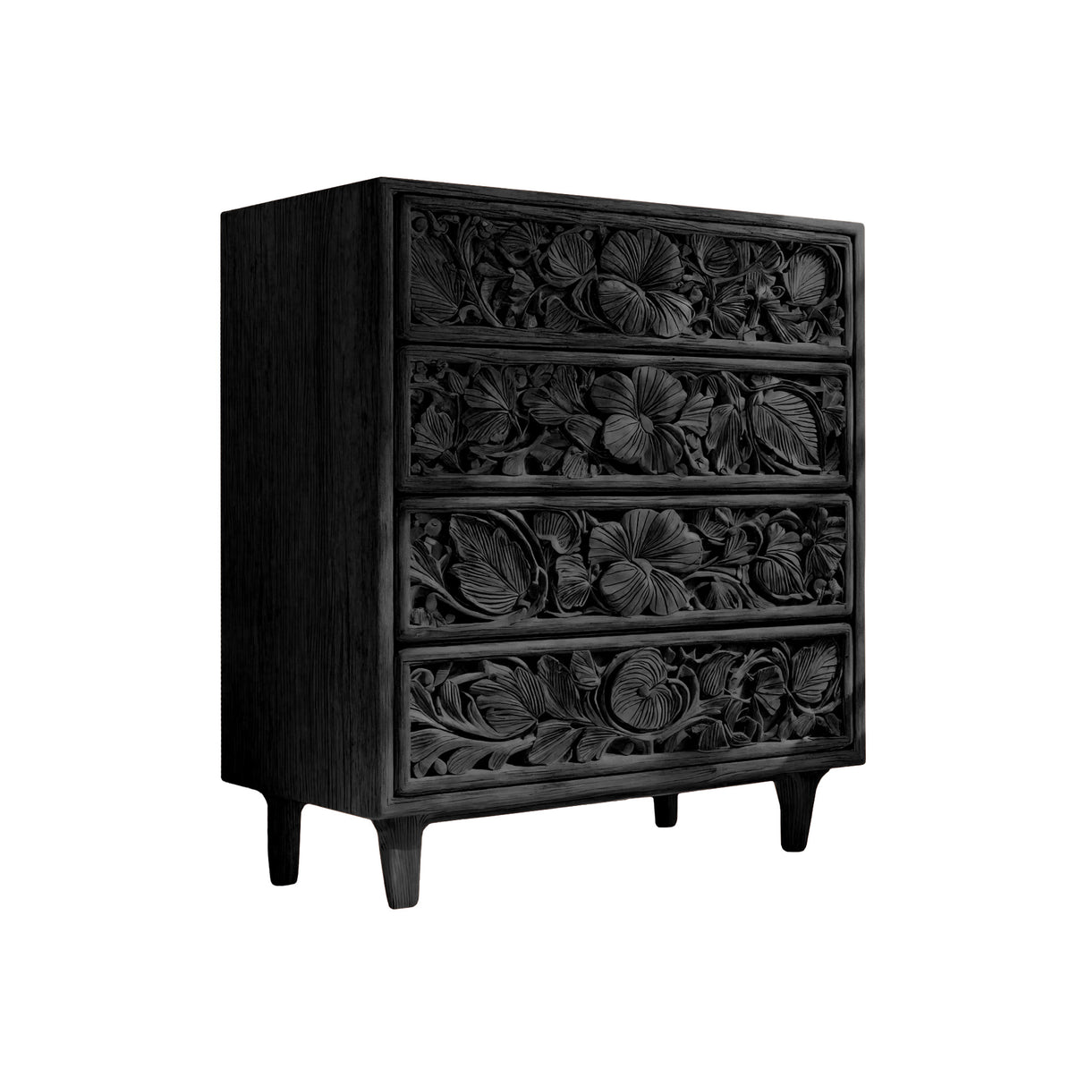 Kavana Hand-Carved Solid Wood Sideboard Cabinet