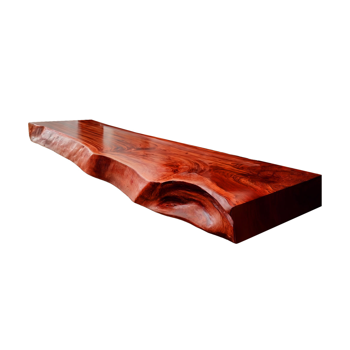 Korvane Live Edge Solid Wood Floating Bathroom Vanity Mahogany - Timberustic Floating Bathroom Vanity