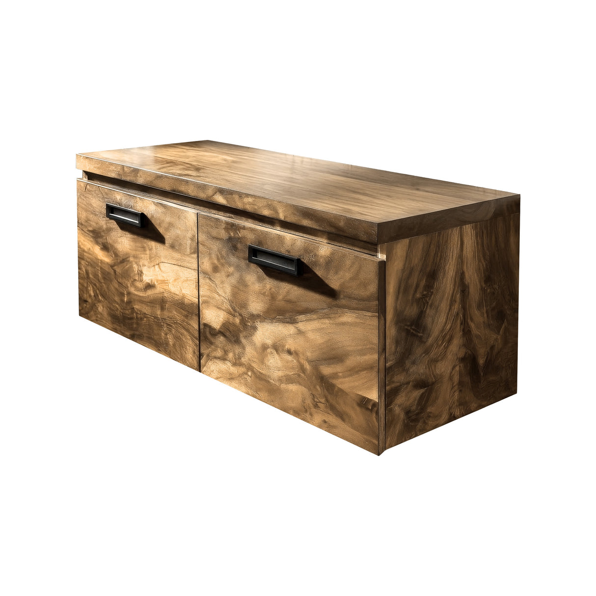 Korven Solid Wood Floating Bathroom Vanity with Drawers Natural Oak - Timberustic Floating Bathroom Vanity With Drawers