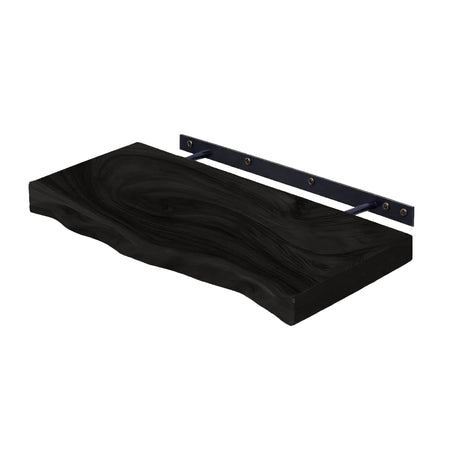Driftedge Live Edge Solid Wood Floating Shelf