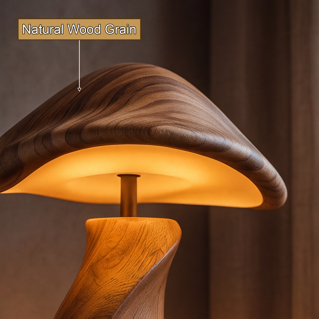 Lumora Handcrafted Solid Wood Table Lamp SPA252511 - Timberustic Table Lamp