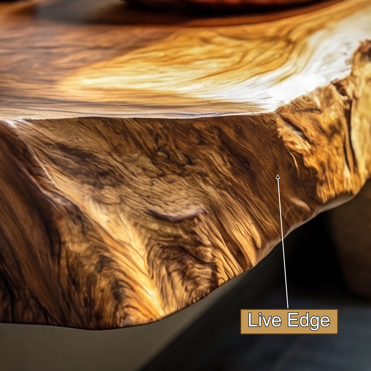 Lunara Live Edge Solid Wood Floating Bathroom Vanity - Timberustic Floating Bathroom Vanity