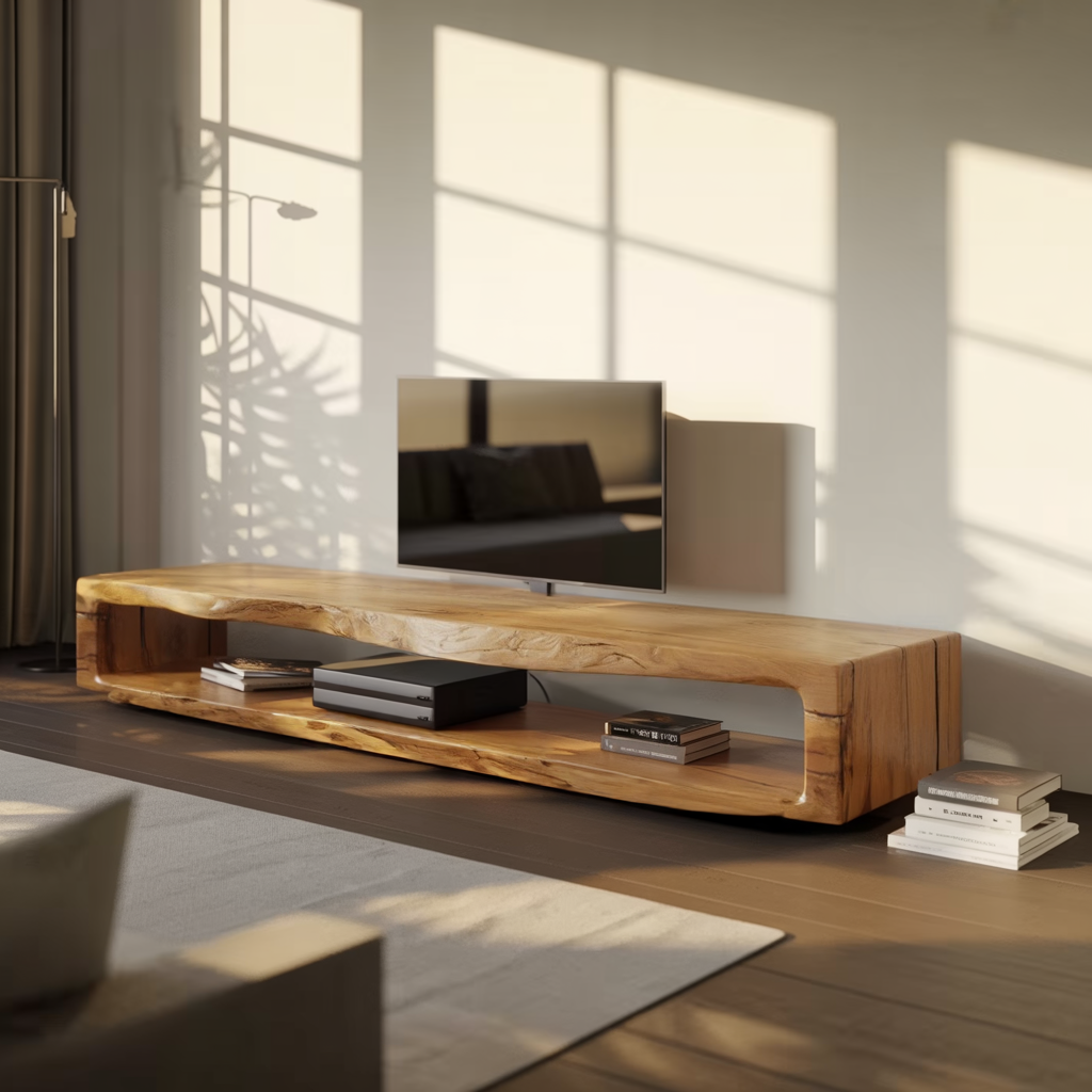 Lunor Organic Modern Solid Wood TV Cabinet