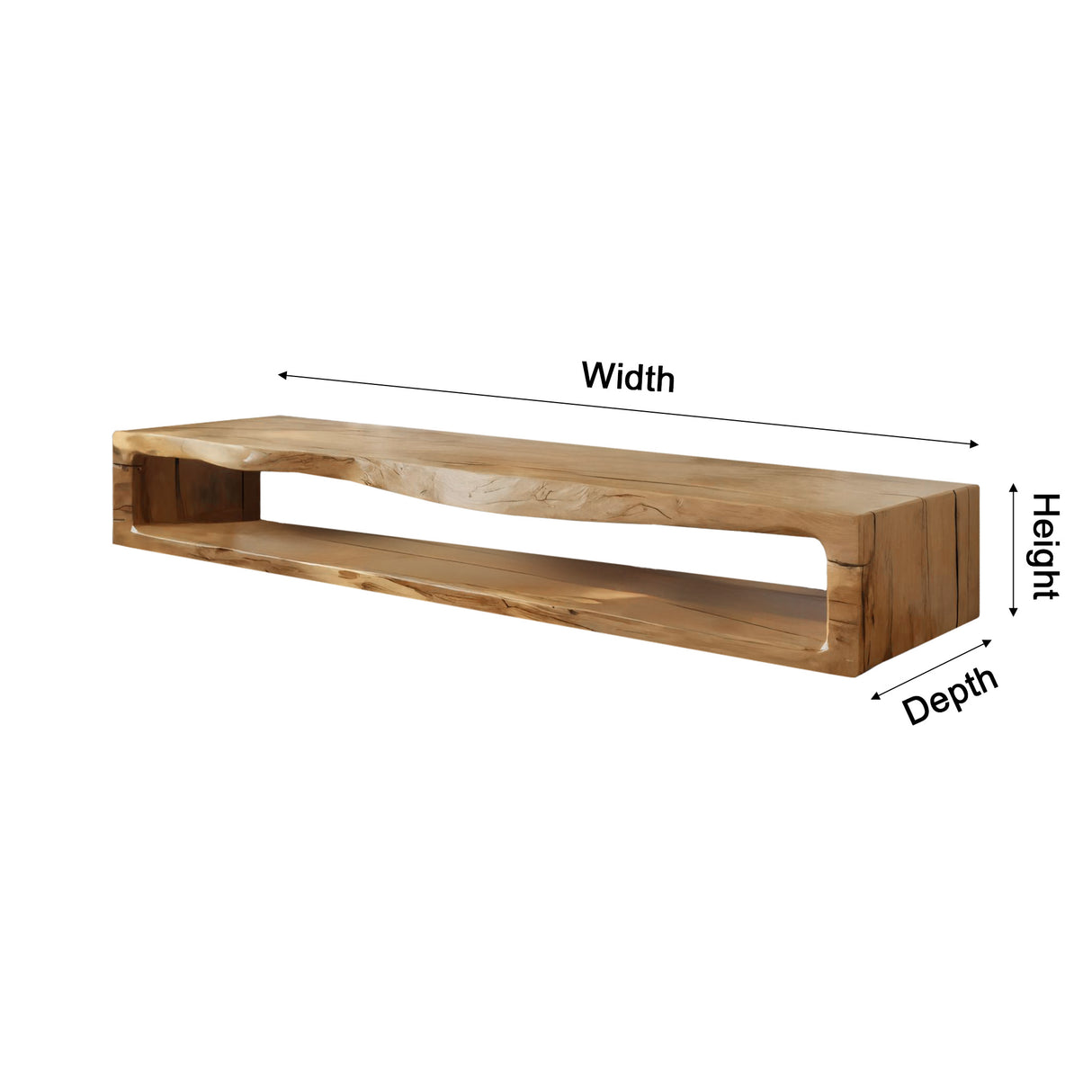 Lunor Organic Modern Solid Wood TV Cabinet