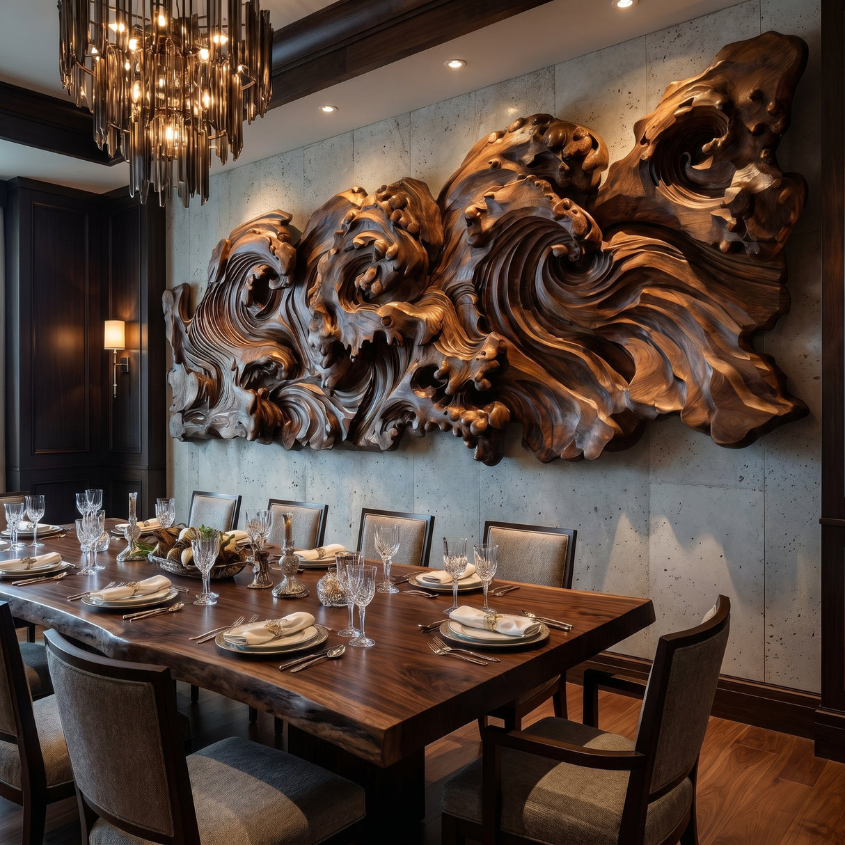 Maelcrest Sculpted Solid Wood Wall Art