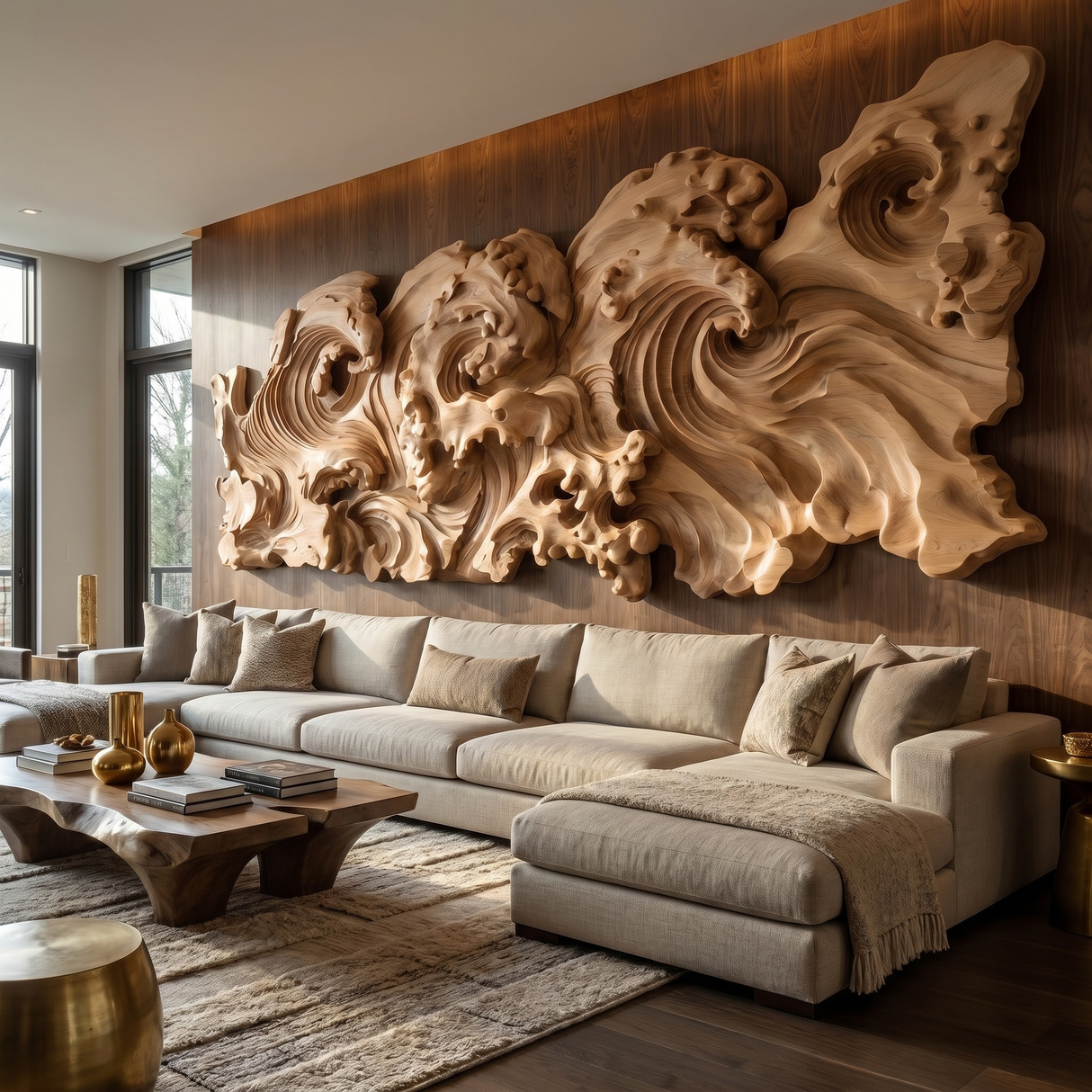 Maelcrest Sculpted Solid Wood Wall Art