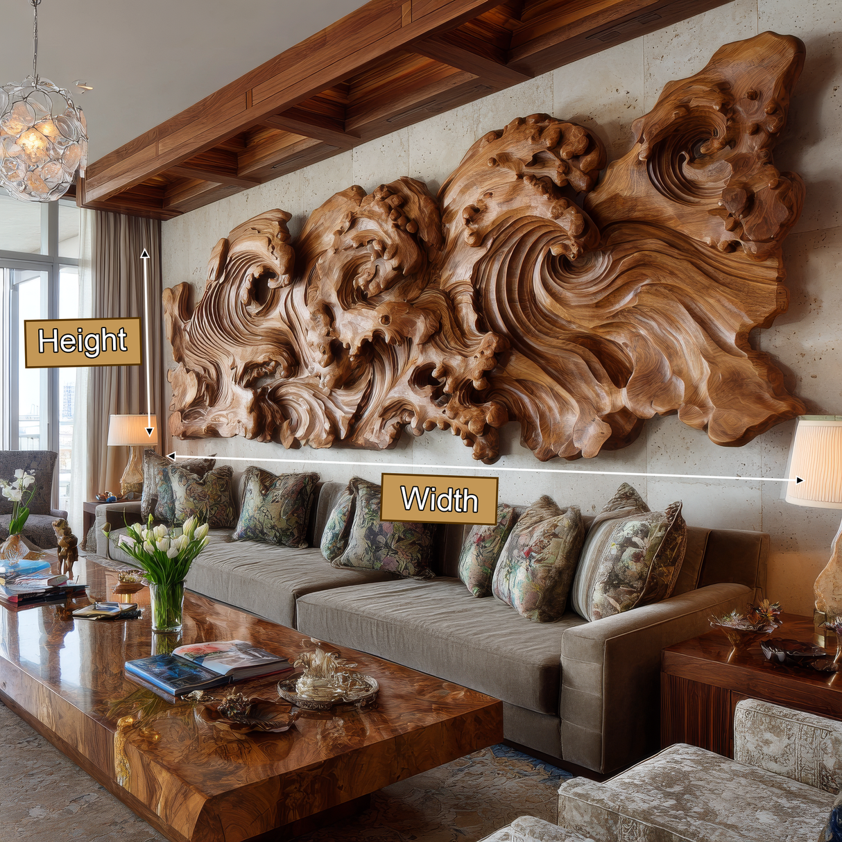 Maelcrest Sculpted Solid Wood Wall Art