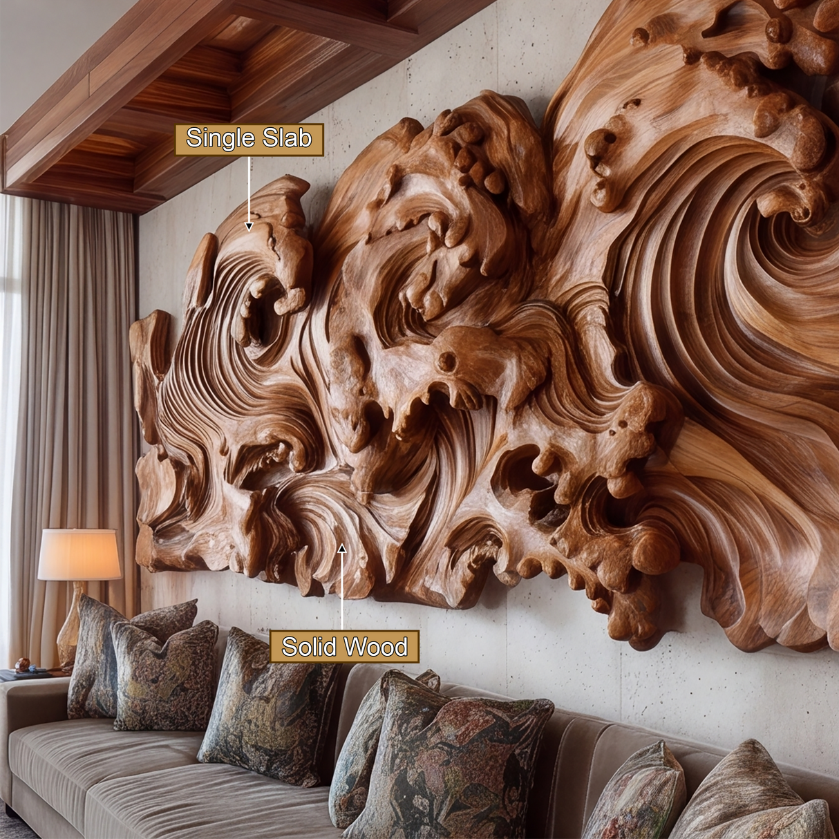 Maelcrest Sculpted Solid Wood Wall Art