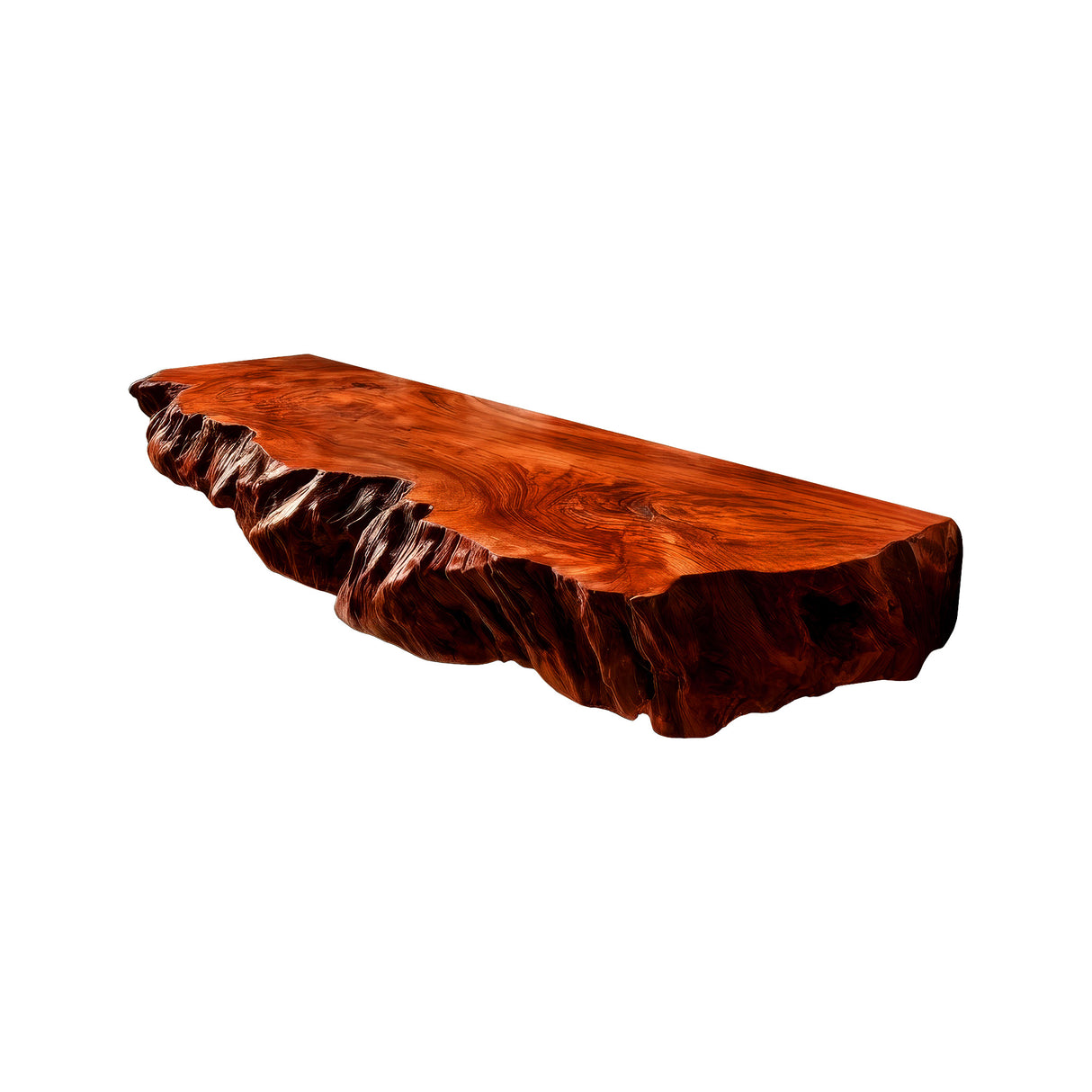Norvian Live Edge Solid Wood Floating Bathroom Vanity SPA905613 Mahogany - Timberustic Floating Bathroom Vanity