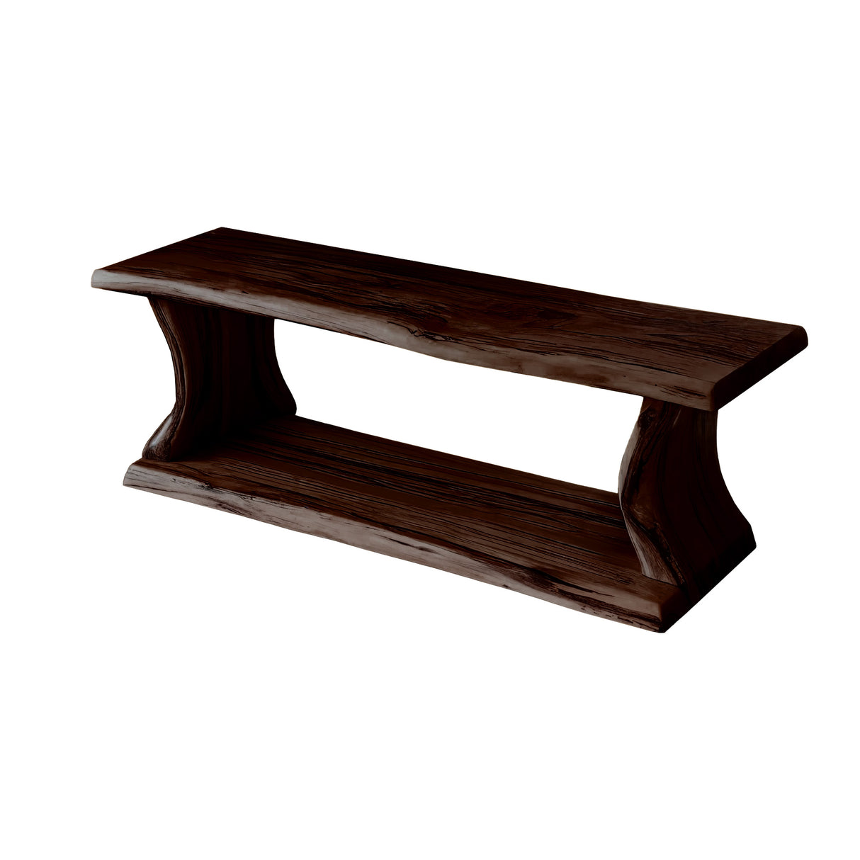 Maren Modern Rustic Solid Wood Shoe Rack Dark Walnut - Timberustic Shoe Rack