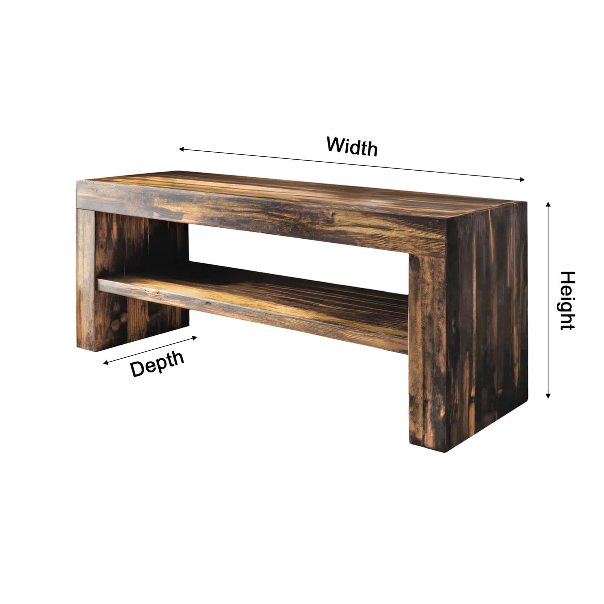 Mareta Coastal Handcrafted Solid Wood Bathroom Vanity