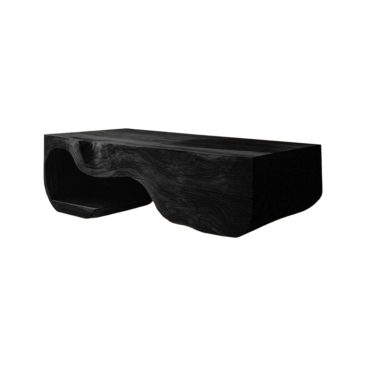 Merona Sculpted Solid Wood Floating Bathroom Vanity with Drawers Black - Timberustic Floating Bathroom Vanity With Drawers