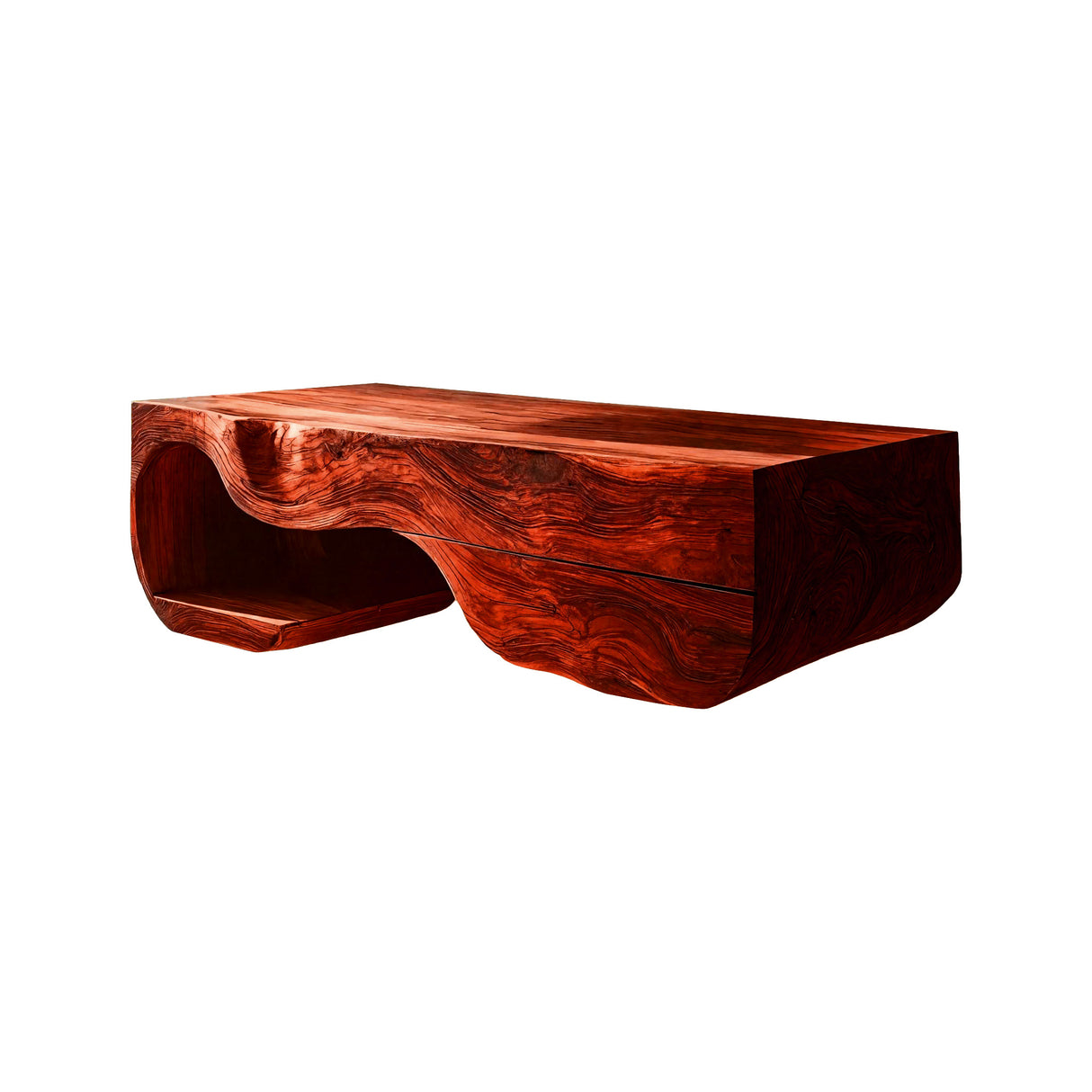 Merona Sculpted Solid Wood Floating Bathroom Vanity with Drawers Mahogany - Timberustic Floating Bathroom Vanity With Drawers
