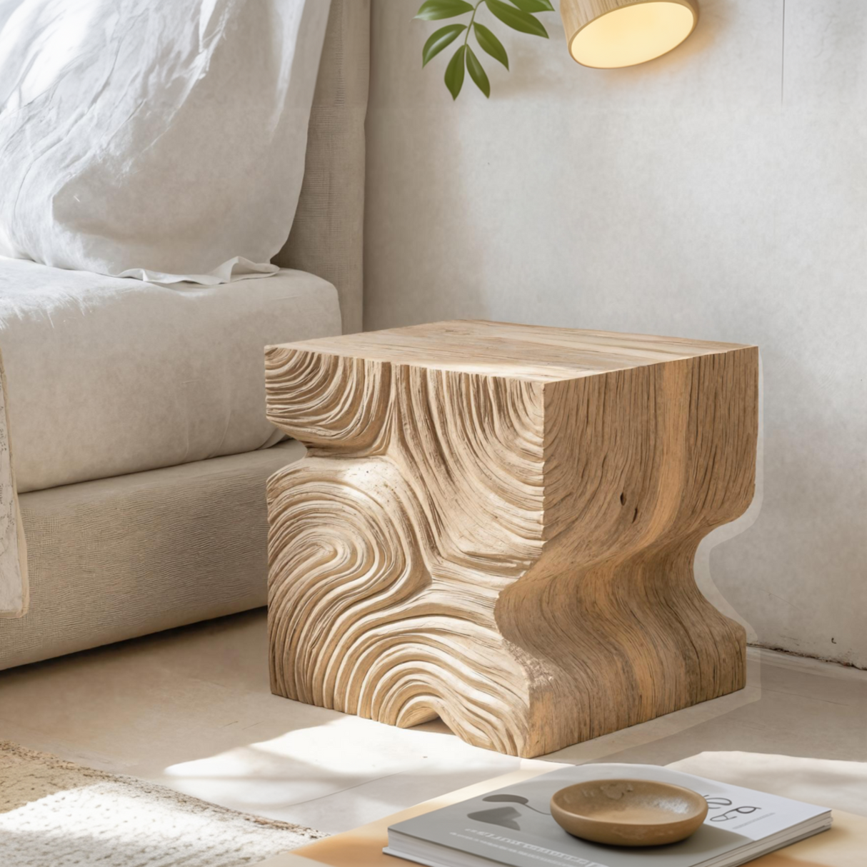 Minimalist Design Solid Wood Bedside Table - Timberustic Bedside Table