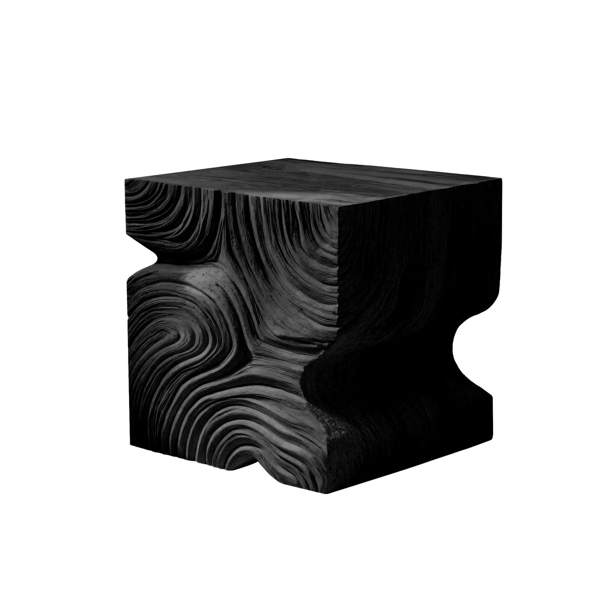 Minimalist Design Solid Wood Bedside Table Black - Timberustic Bedside Table