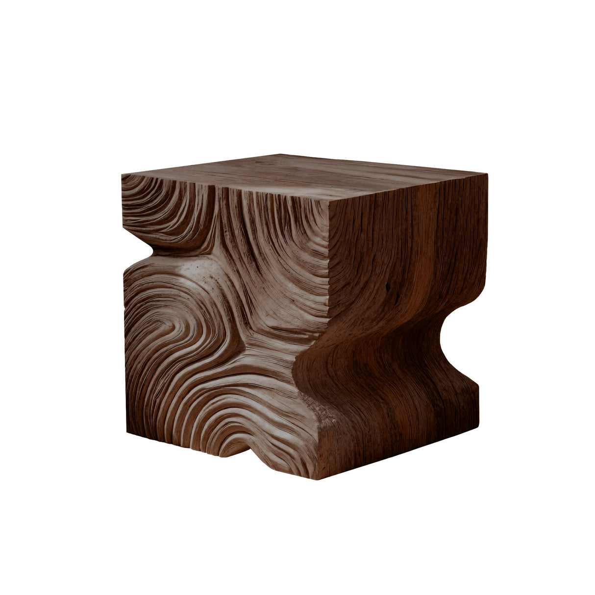 Minimalist Design Solid Wood Bedside Table Dark Walnut - Timberustic Bedside Table