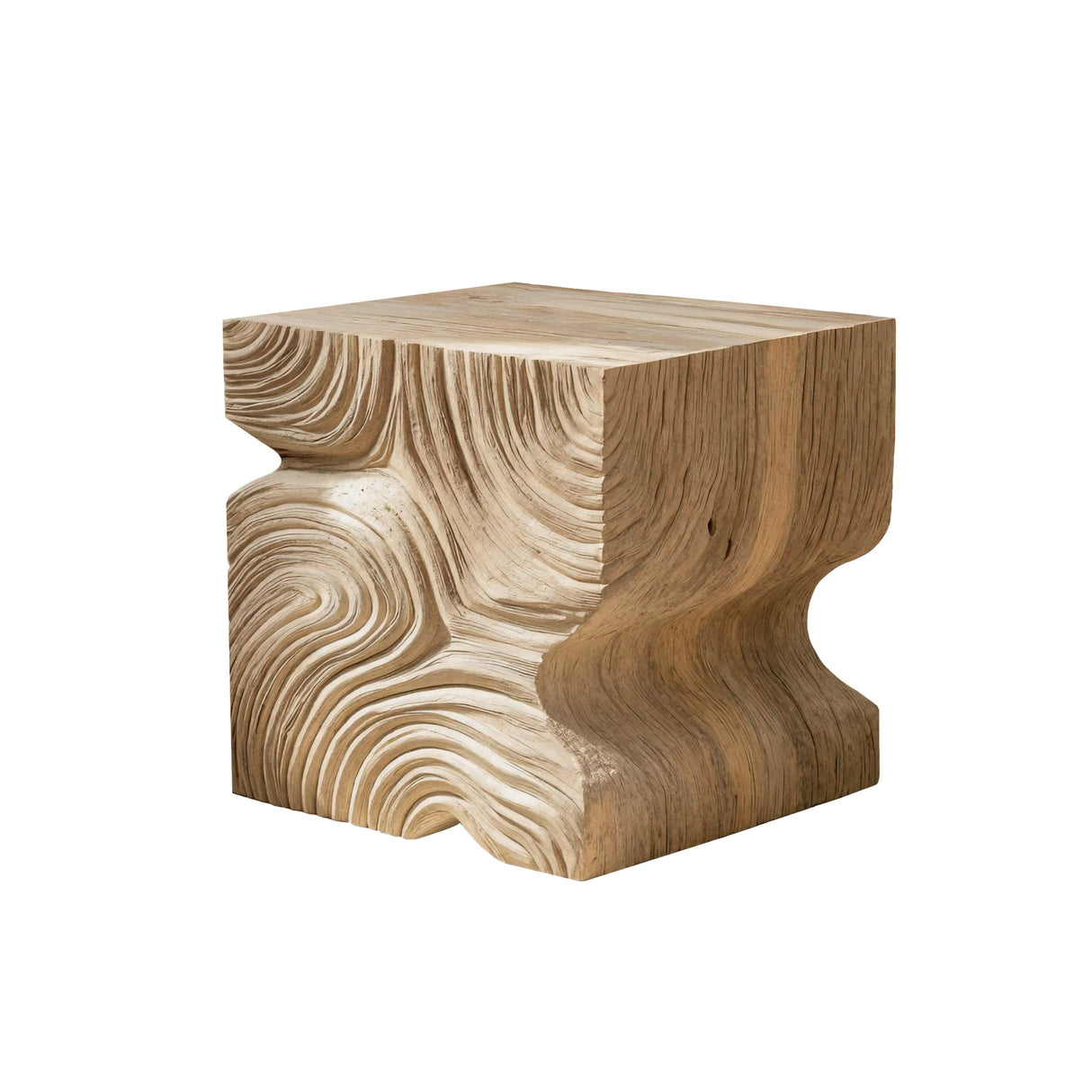 Minimalist Design Solid Wood Bedside Table Natural Oak - Timberustic Bedside Table