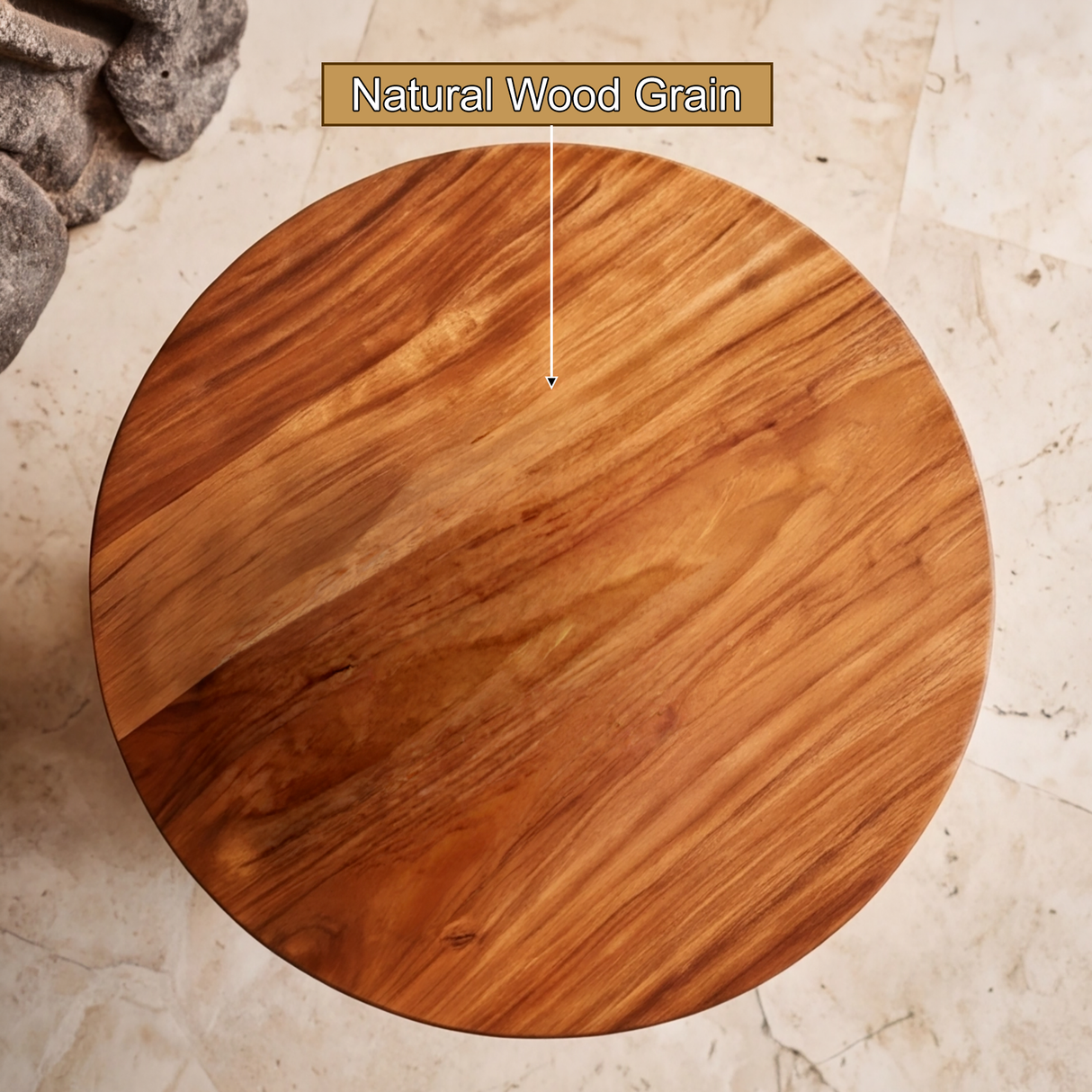 Morvayne Sculpted Solid Wood Pedestal Stand - Timberustic Pedestal Stand
