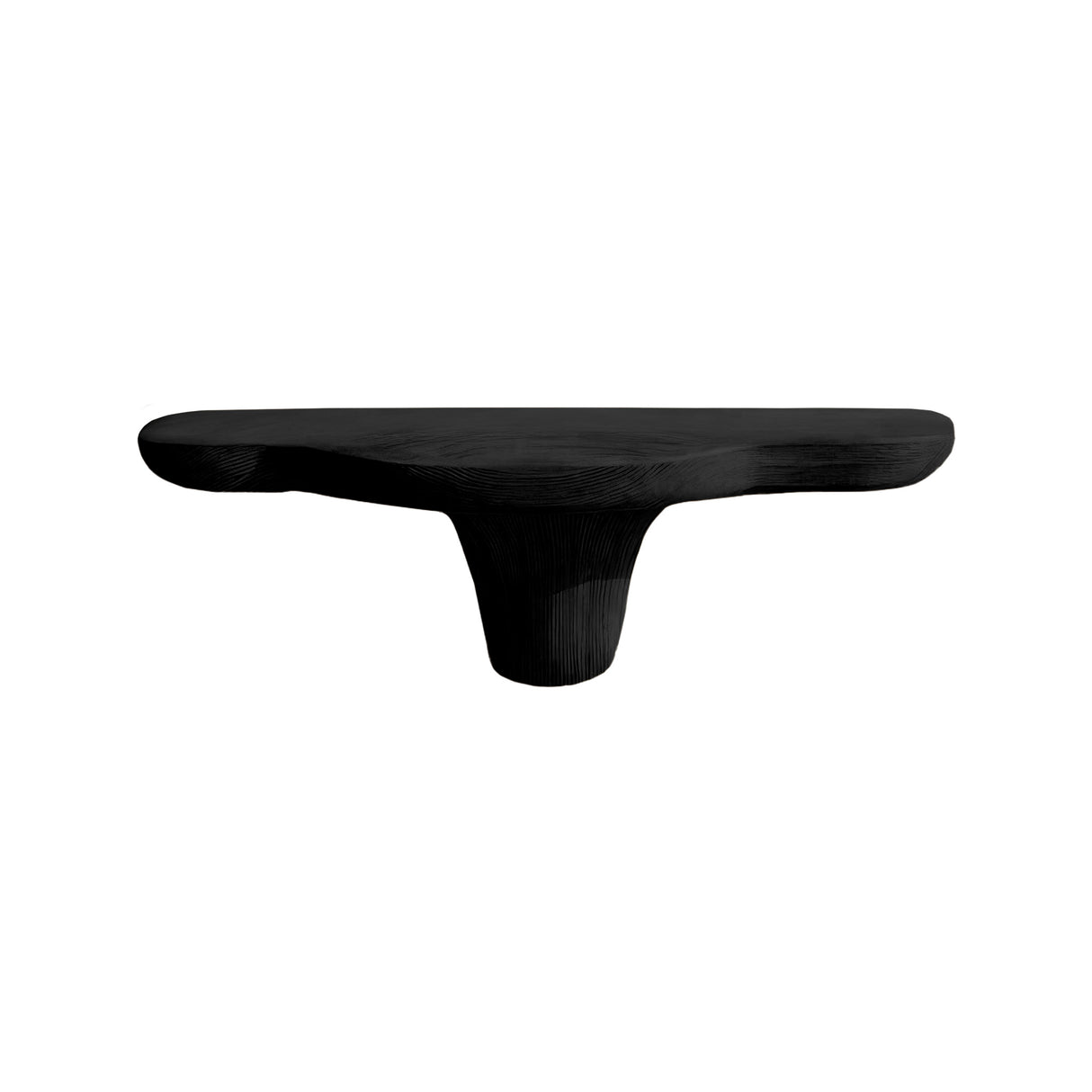Mycelia Organic Wood Live Edge Mushroom Floating Shelf Black - Timberustic Floating Shelf