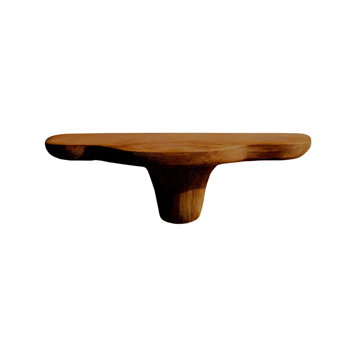 Mycelia Organic Wood Live Edge Mushroom Floating Shelf Brown - Timberustic Floating Shelf