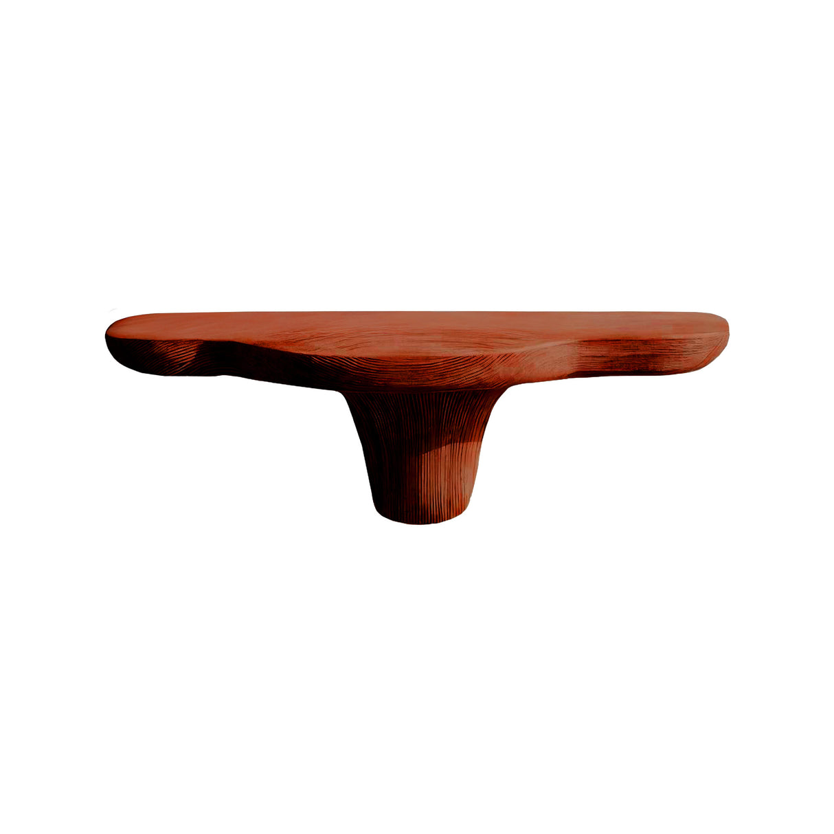 Mycelia Organic Wood Live Edge Mushroom Floating Shelf Mahogany - Timberustic Floating Shelf