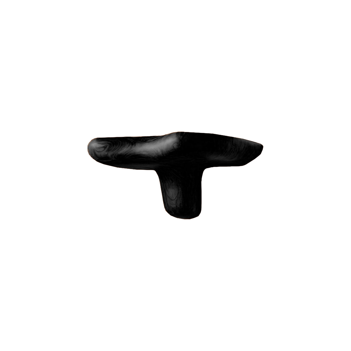 Mycora Hand-Shaped Hardwood Mushroom Floating Shelf Black - Timberustic Floating Shelf