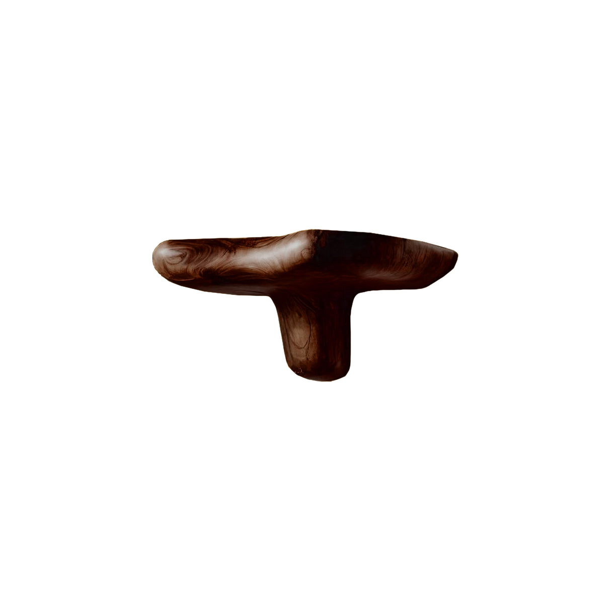 Mycora Hand-Shaped Hardwood Mushroom Floating Shelf Dark Walnut - Timberustic Floating Shelf