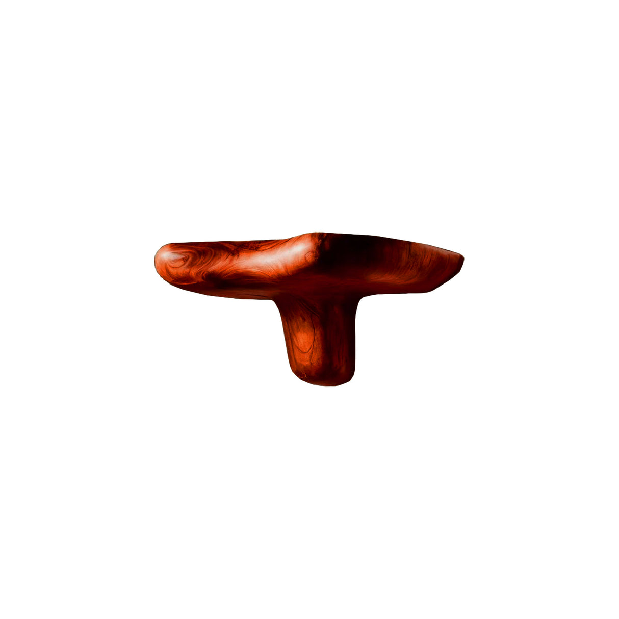 Mycora Hand-Shaped Hardwood Mushroom Floating Shelf Mahogany - Timberustic Floating Shelf