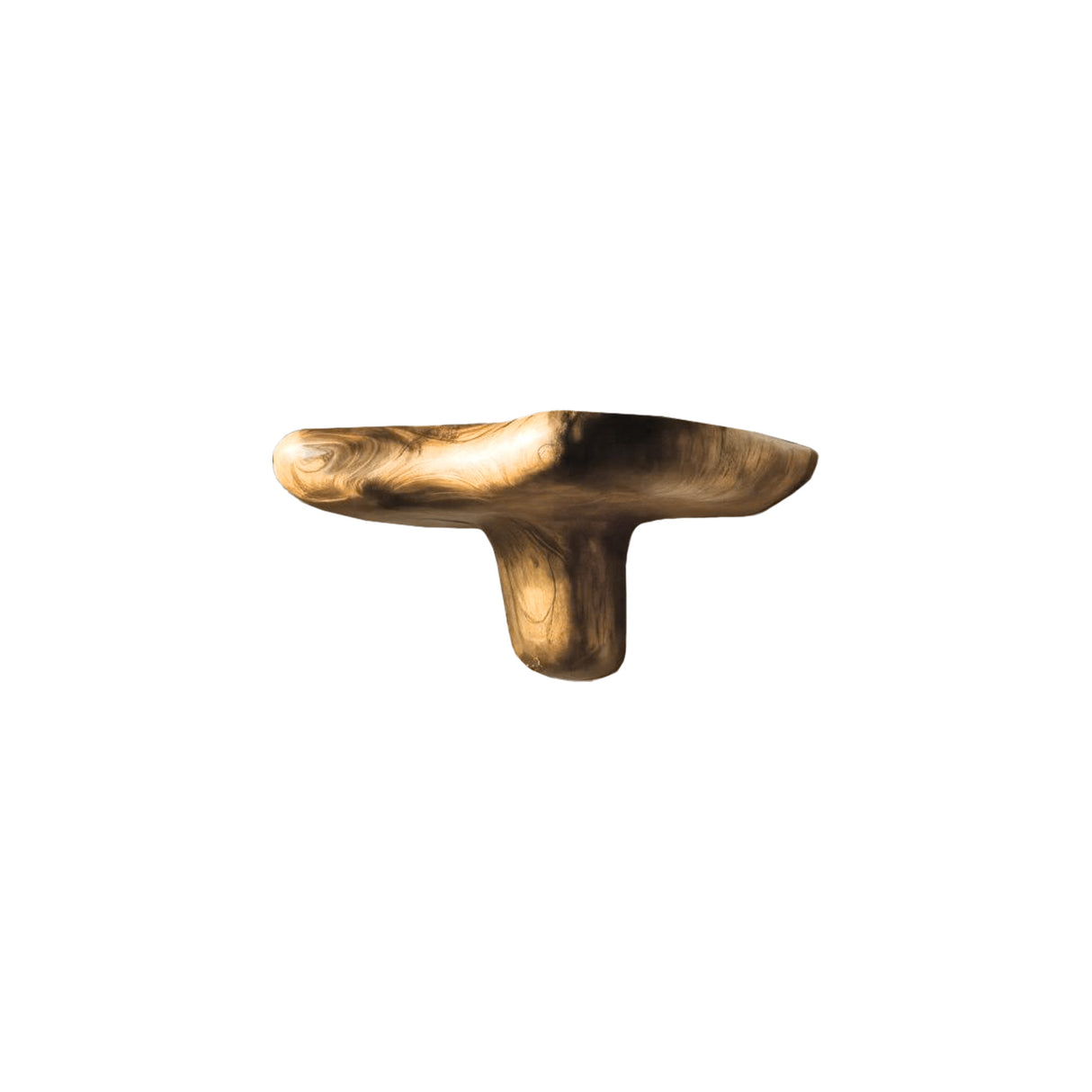 Mycora Hand-Shaped Hardwood Mushroom Floating Shelf Natural Oak - Timberustic Floating Shelf