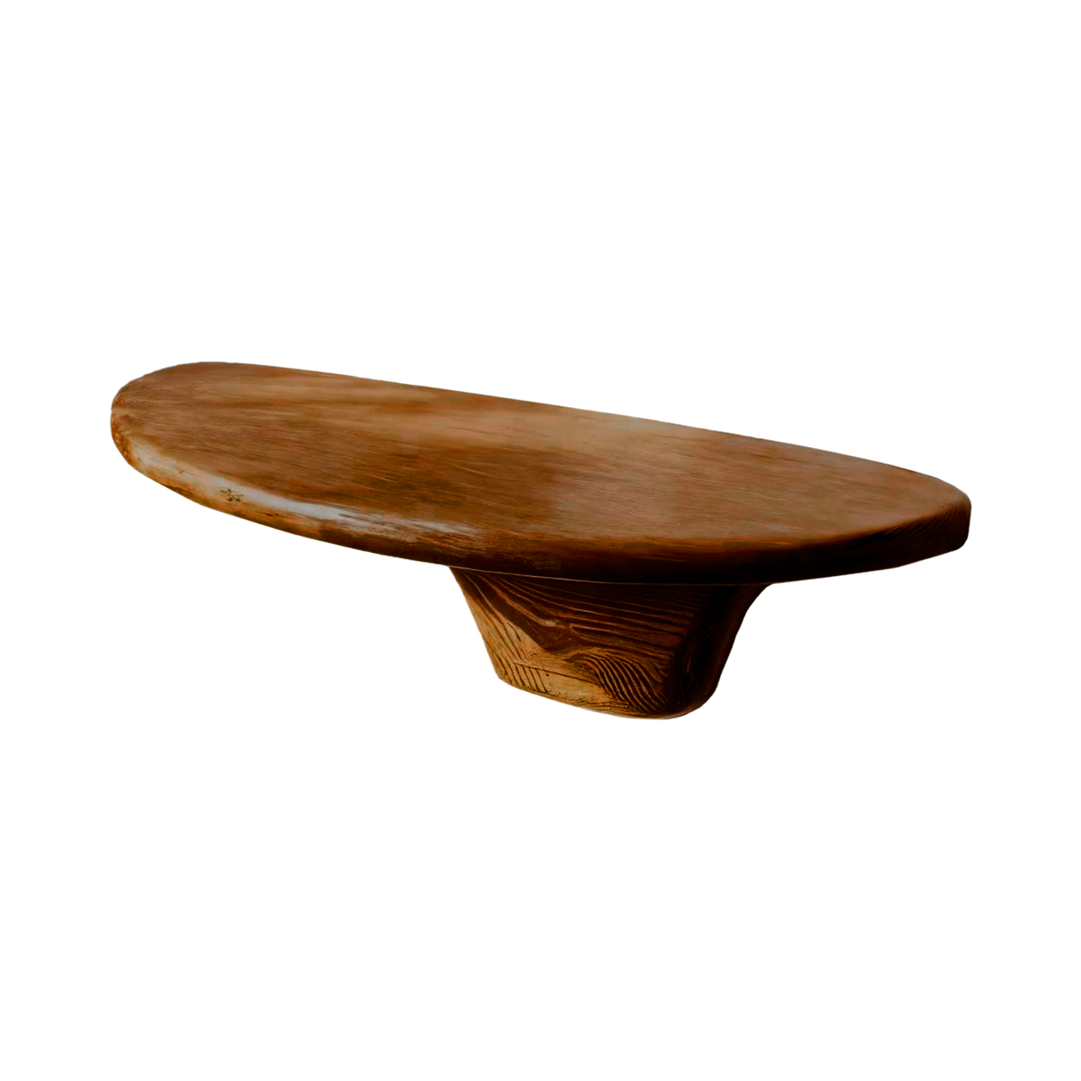 Mycora Solid Wood Mushroom Floating Shelf Brown - Timberustic Floating Shelf