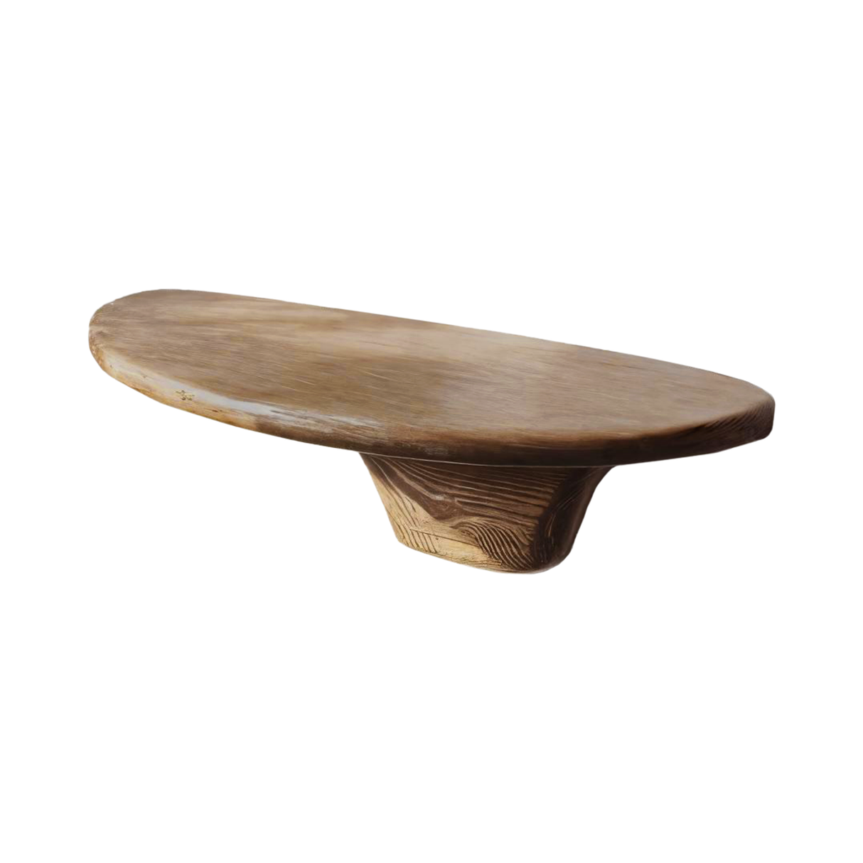 Mycora Solid Wood Mushroom Floating Shelf Natural Oak - Timberustic Floating Shelf