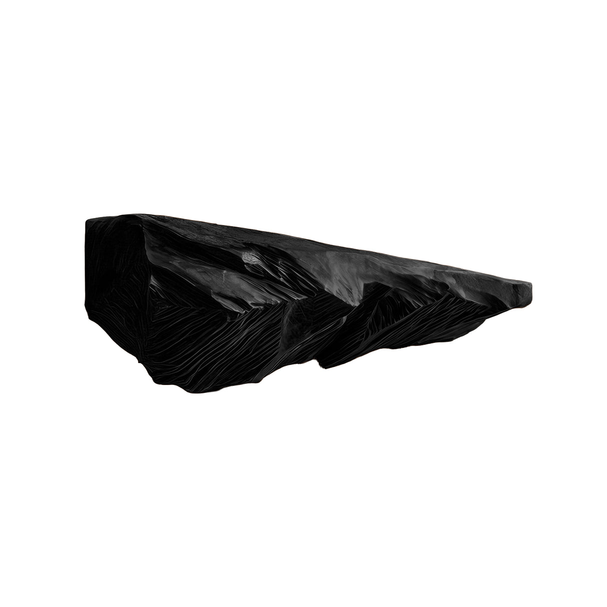 Mystraven Hand-Carved Solid Wood Fireplace Mantel Shelf Black - Timberustic Fireplace Mantel Shelf