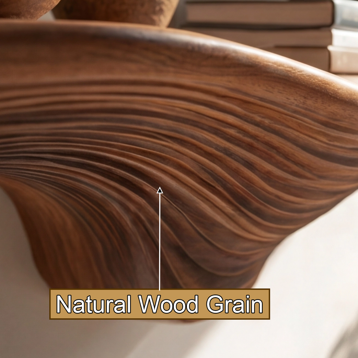 Mythrune Solid Wood Mushroom Floating Shelf SPA349387 - Timberustic Floating Shelf
