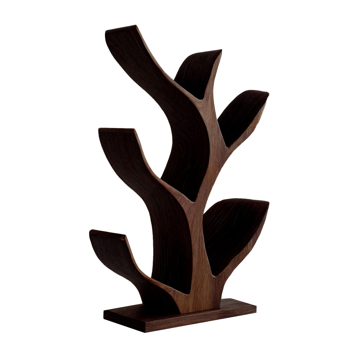 Nature Inspired Solid Wood Wine Rack Dark Walnut - Timberustic Wine Rack