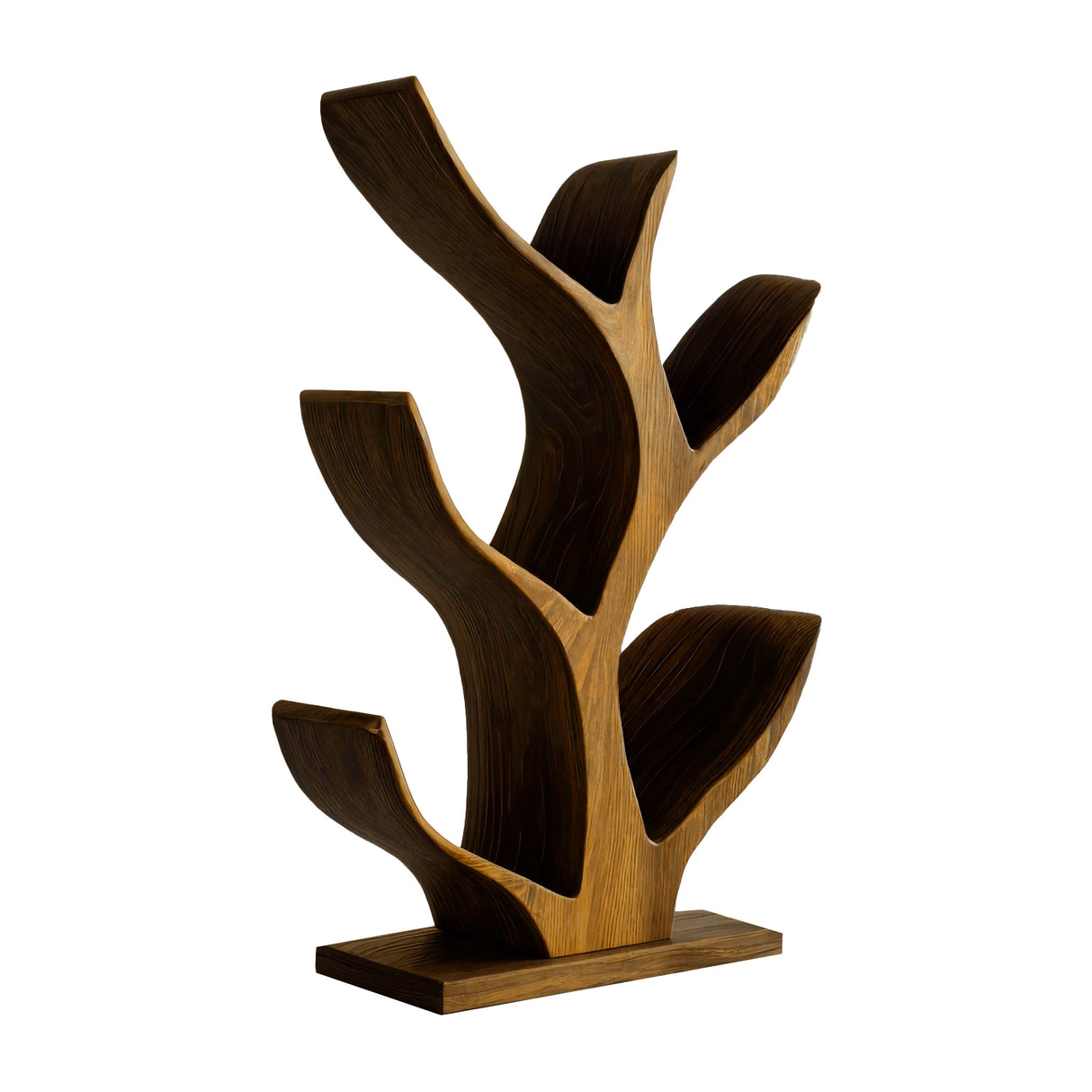 Nature Inspired Solid Wood Wine Rack Teak - Timberustic Wine Rack