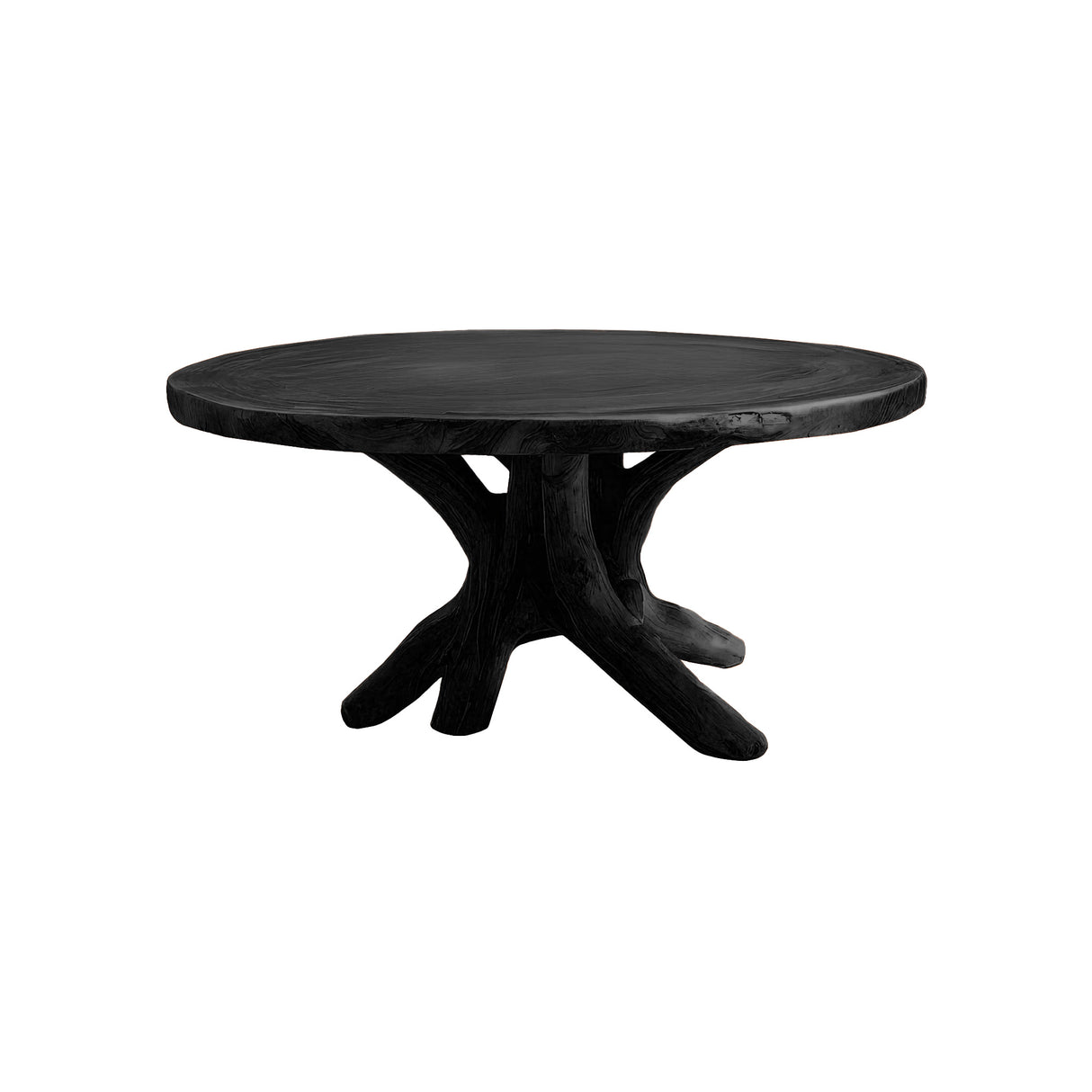 Natureroot Branchbase Solid Wood Round Dining Table Black - Timberustic Dining Table