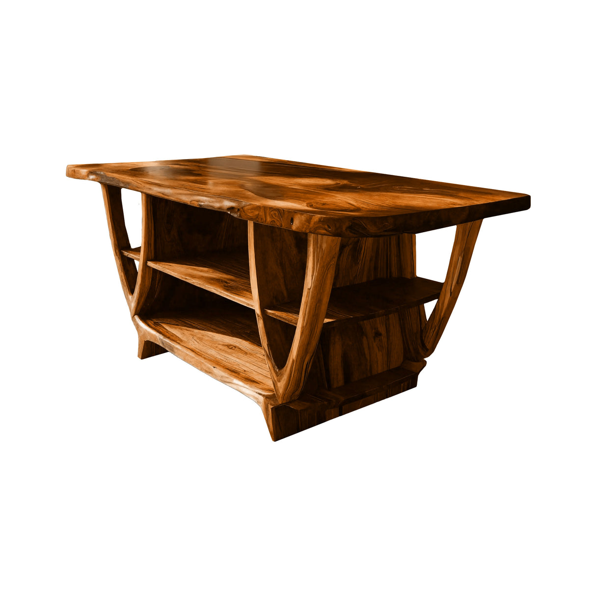 Nerith Grove Solid Wood Kitchen Island