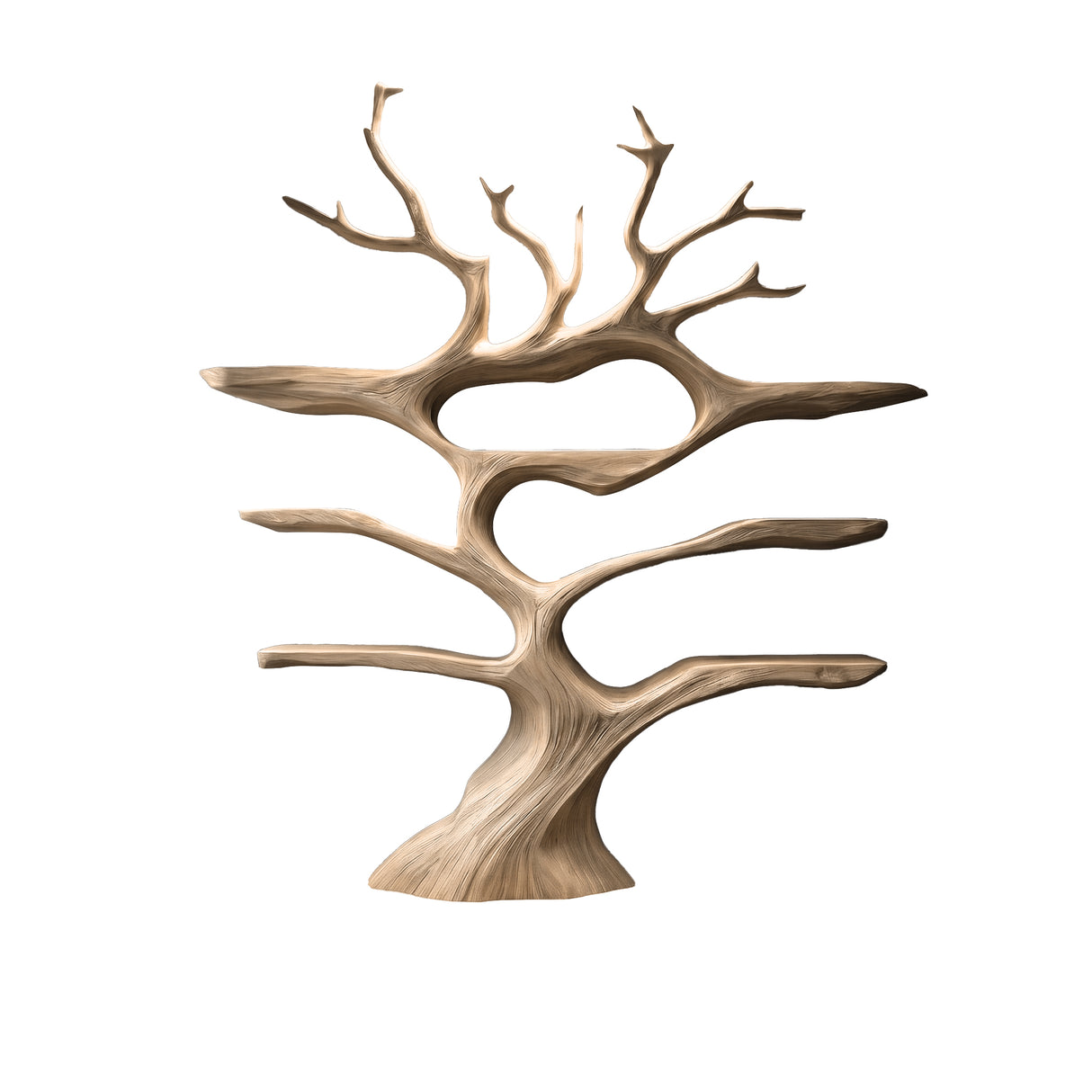 Noctavine Illuminated Tree Wine Rack Natural Oak - Timberustic Tree Wine Rack