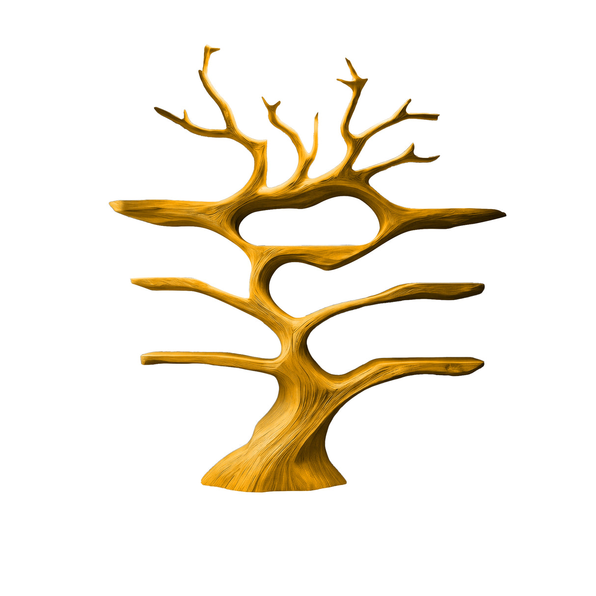 Noctavine Illuminated Tree Wine Rack Teak - Timberustic Tree Wine Rack
