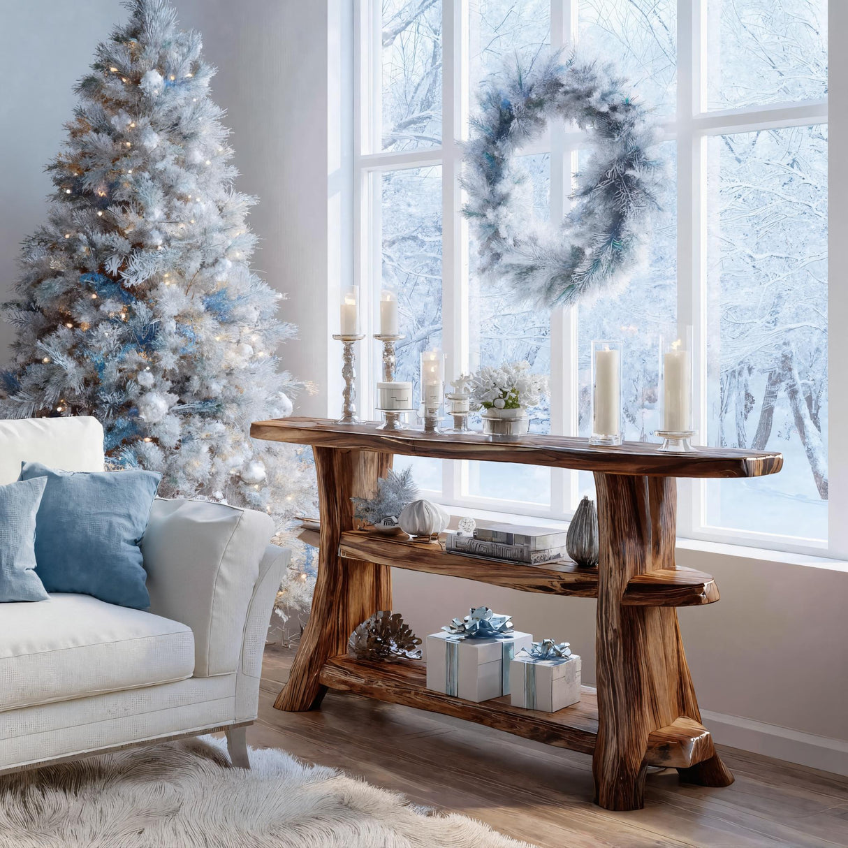 Nordgrain Live Edge Console Table