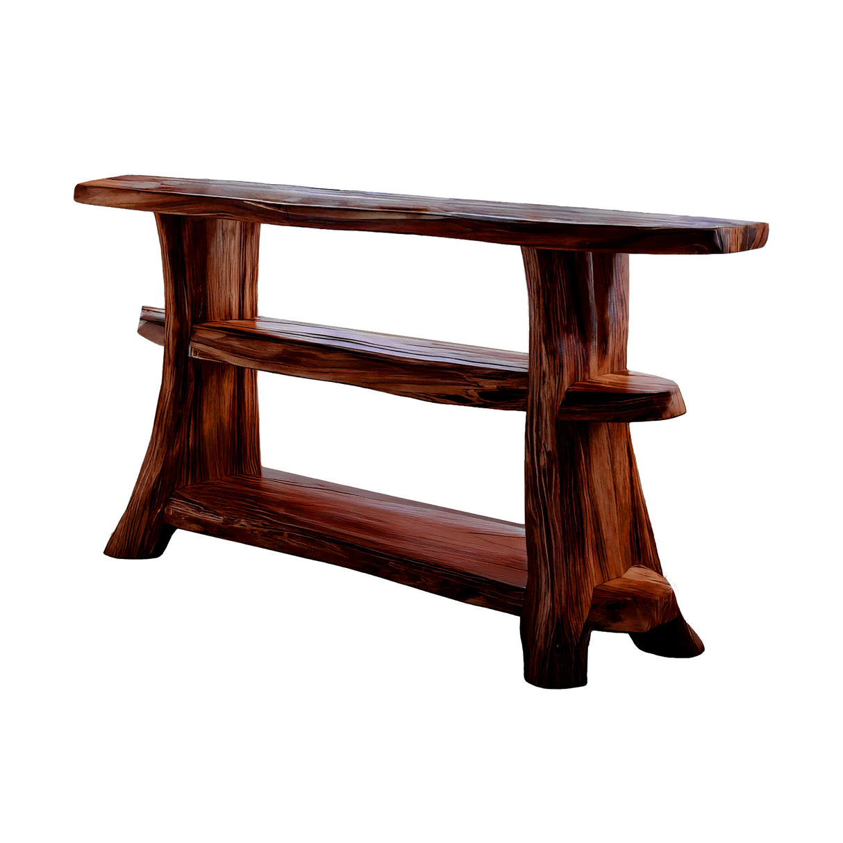 Nordgrain Live Edge Console Table Mahogany - Timberustic Console Table