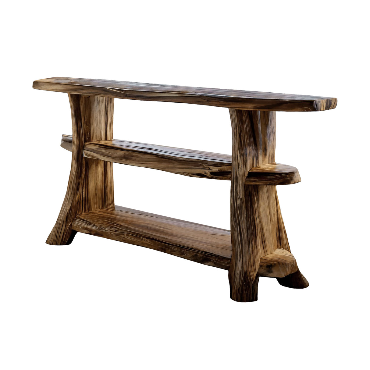 Nordgrain Live Edge Console Table Natural Oak - Timberustic Console Table